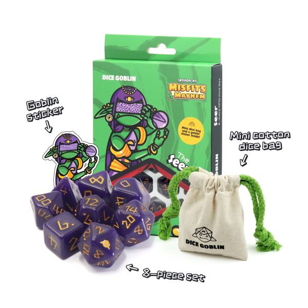 The Seer Dice set by Dice Goblin