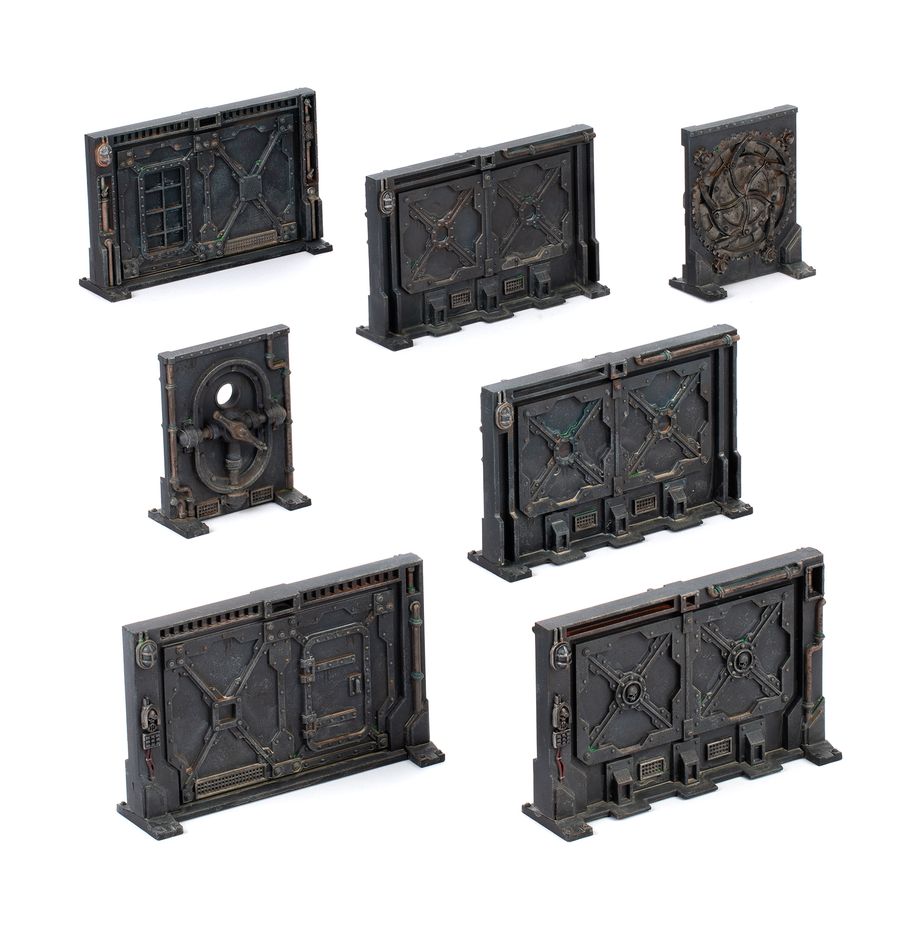 Necromunda 1x Set of Bulkhead Terrain Hive Secundus