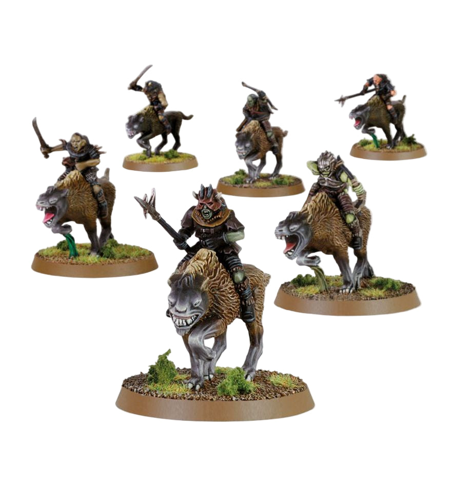 Middle Earth Mordor Orc Warg Riders miniatures
