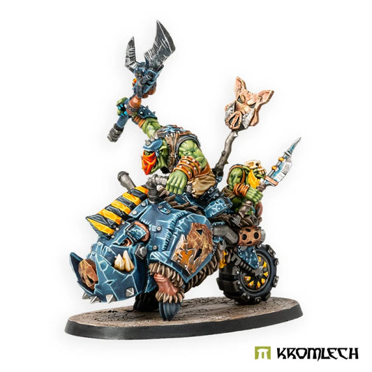 Kromlech Orc Wild Tribez Cyboar Rider Boss